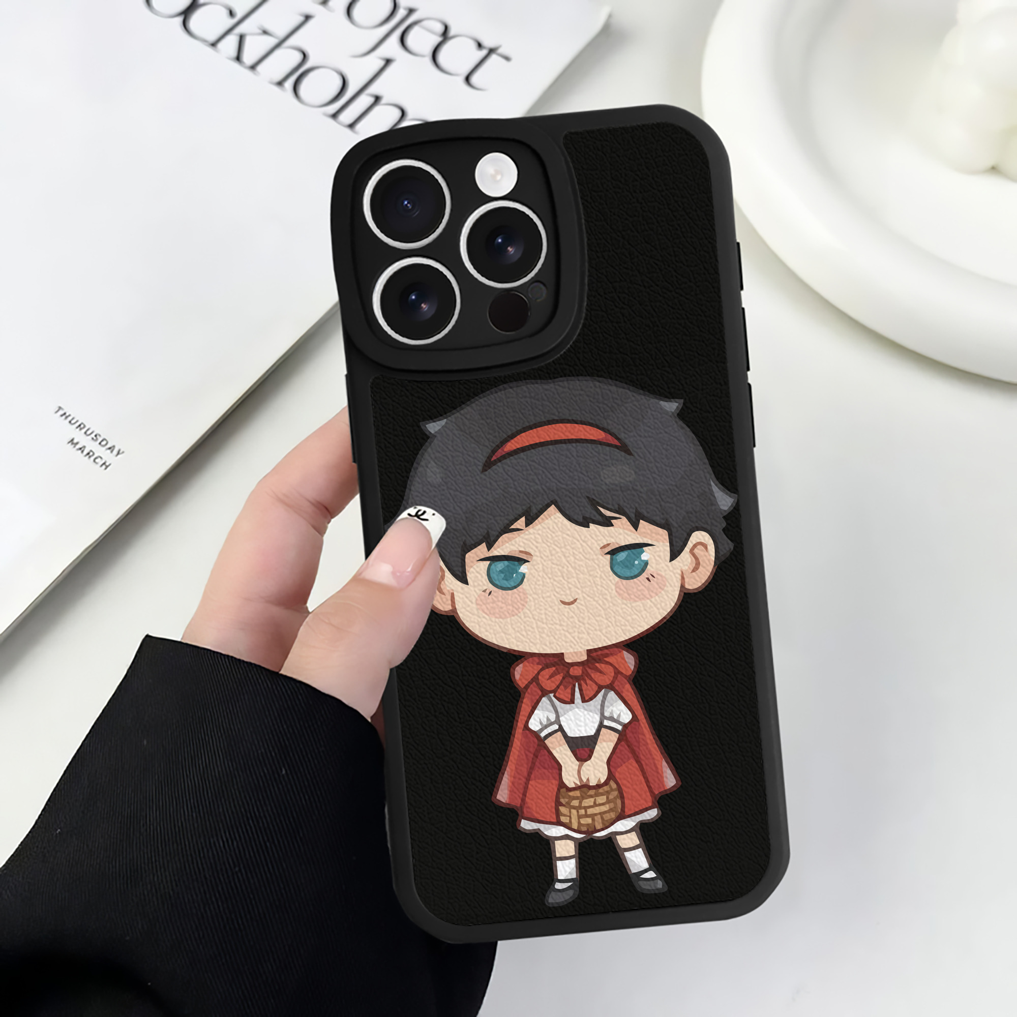 （画像用） ハイキュー!! Haikyu!! 【iPhone 16シリーズ対応】シリコンスマホケース（レザー調） 材質：シリコン